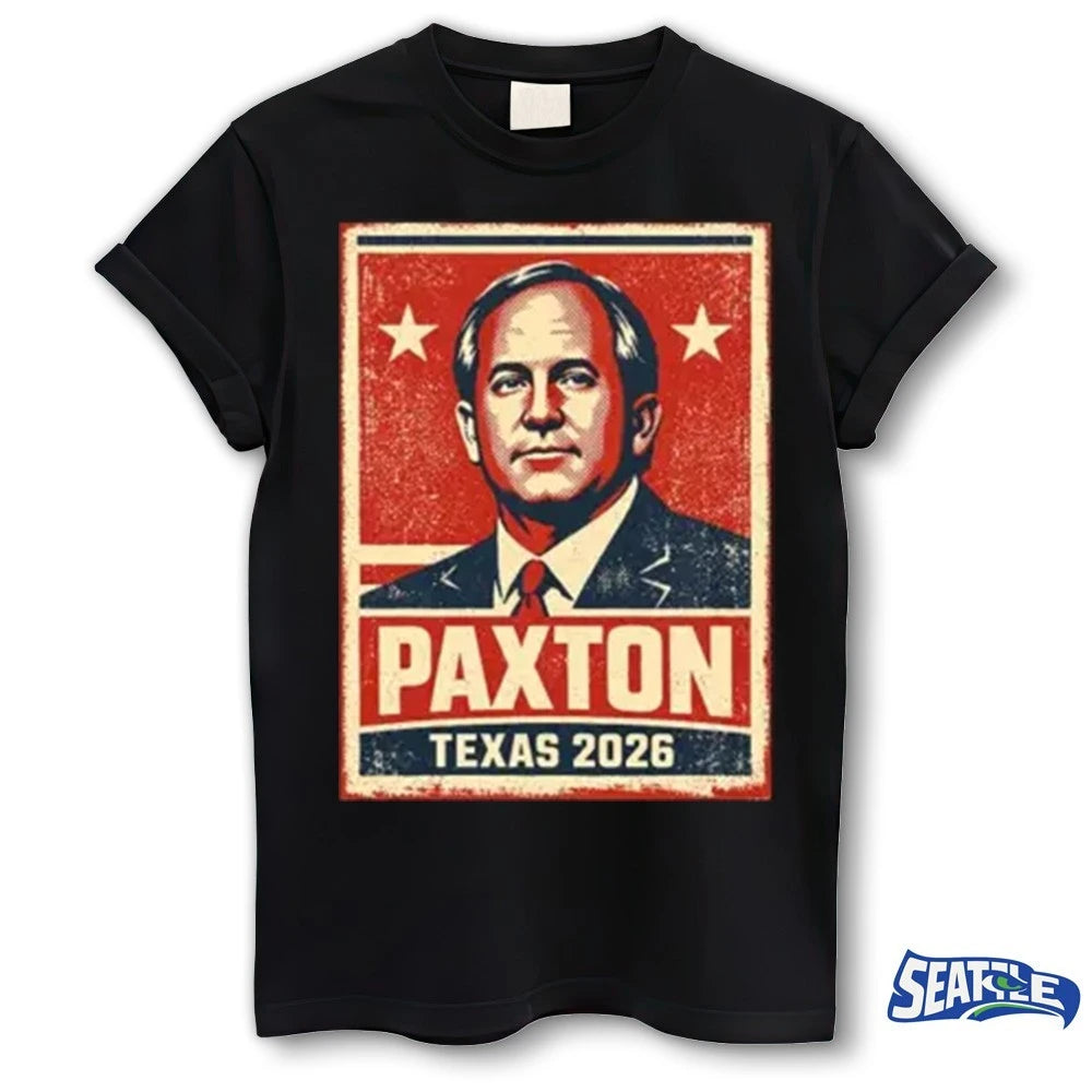 Official Paxton Texas 2026 Poster Portrait Texas Election t-shirt