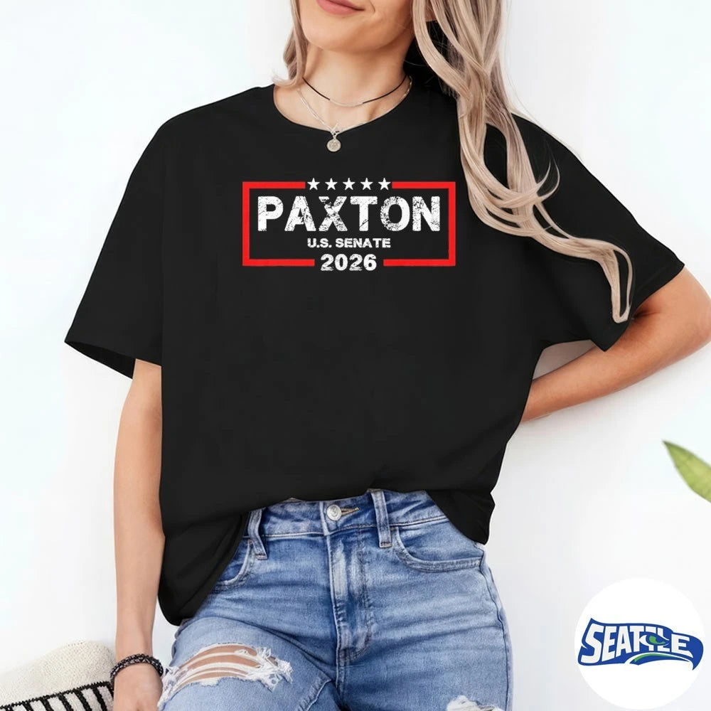 Official Paxton U.S. Senate 2026 Distressed Stamp Graphic t-shirt