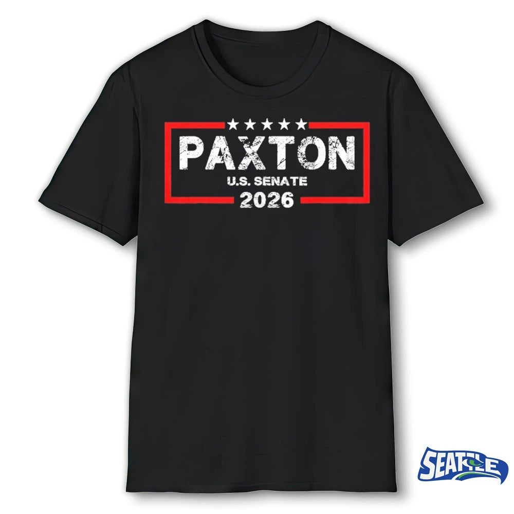 Official Paxton U.S. Senate 2026 Distressed Stamp Graphic t-shirt