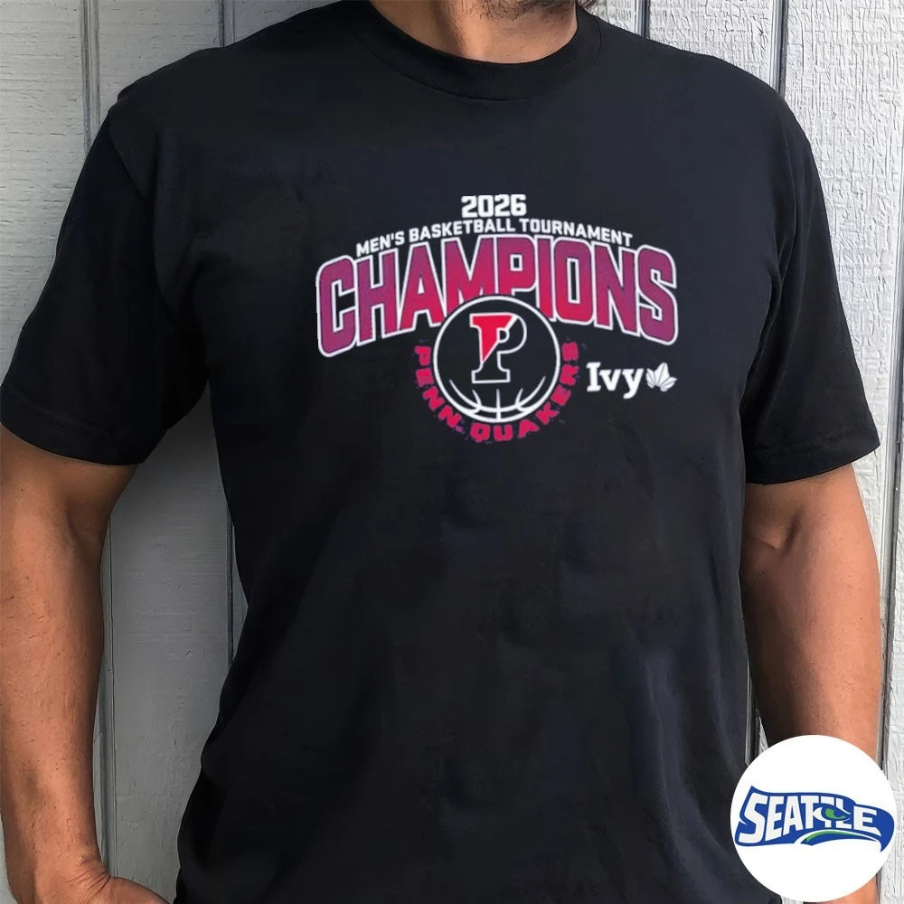 Official Pennsylvania Quakers 2026 Ivy League Men’s Basketball Tournament Champions t-shirt