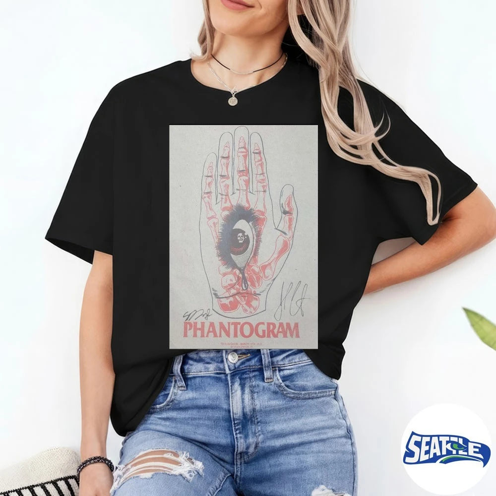 Official PHANTOGRAM West Hollywood CA March 13 2026 Signed Poster t-shirt
