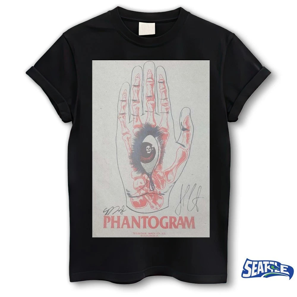 Official PHANTOGRAM West Hollywood CA March 13 2026 Signed Poster t-shirt