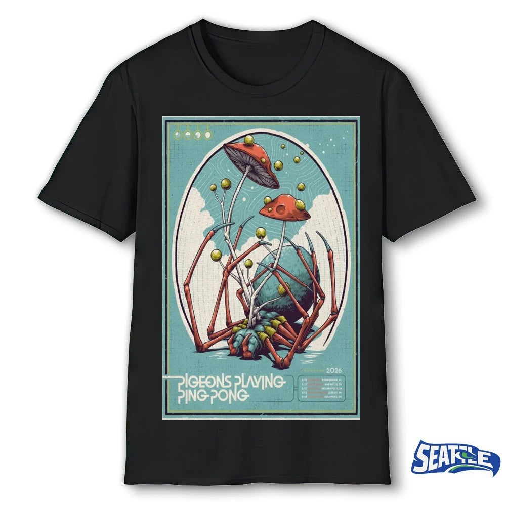 Official Pigeons Playing Ping Pong Nashville TN March 11 2025 Poster t-shirt