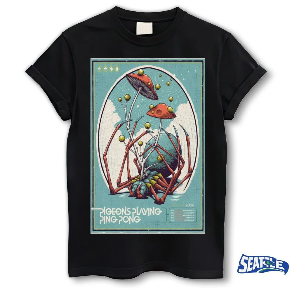 Official Pigeons Playing Ping Pong Nashville TN March 11 2025 Poster t-shirt
