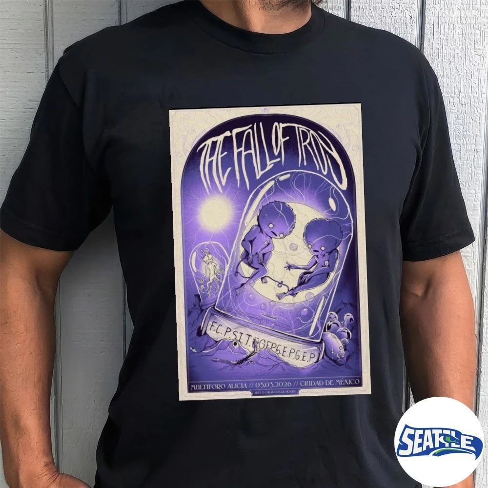 Official Poster The Fall of Troy at Multiforo Cultural Alicia, Mexico City March 3 2026 t-shirt