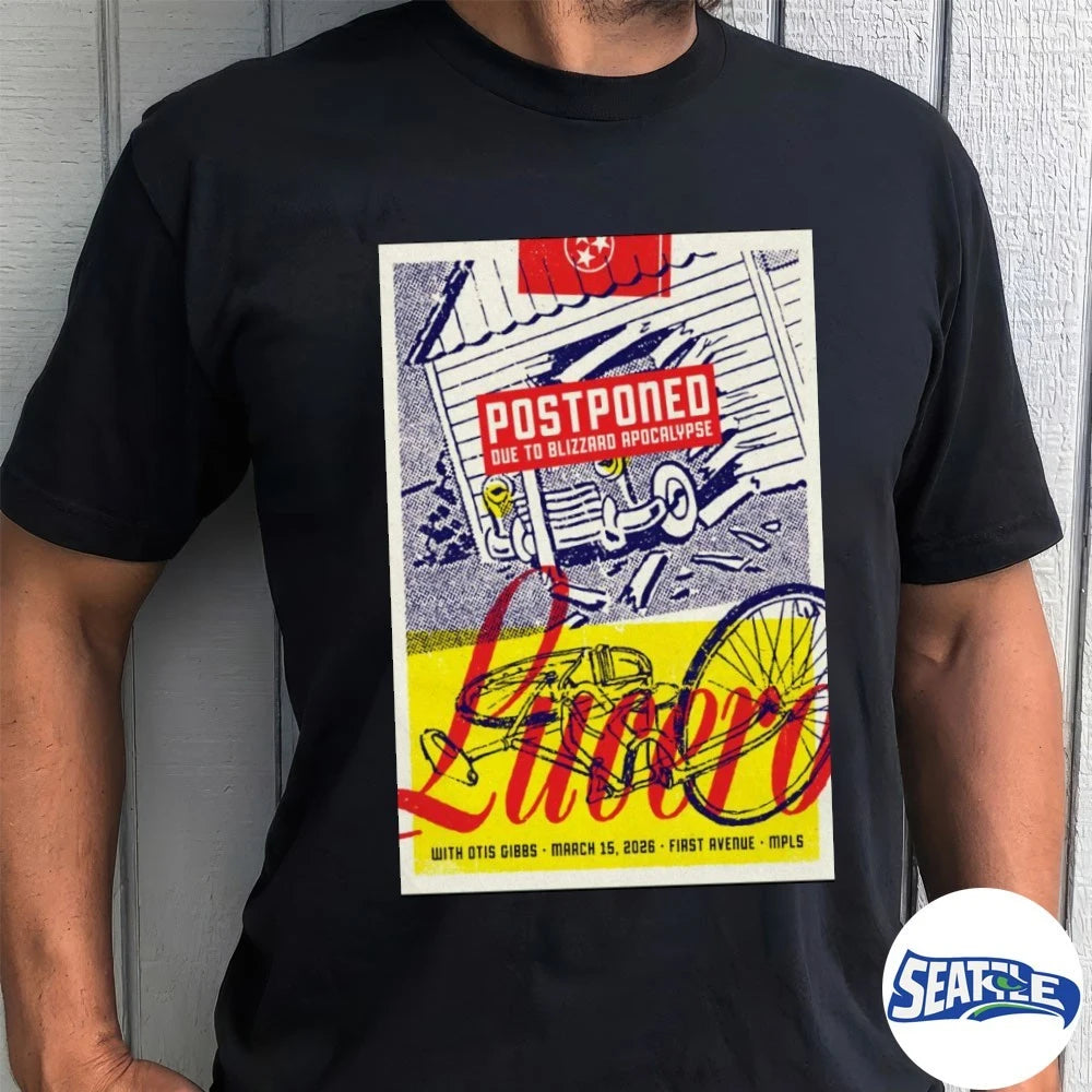 Official Postponed Lucero March 15 2026 First Avenue in Minneapolis MN Poster t-shirt