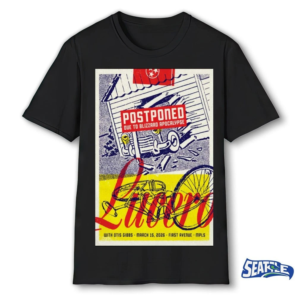 Official Postponed Lucero March 15 2026 First Avenue in Minneapolis MN Poster t-shirt