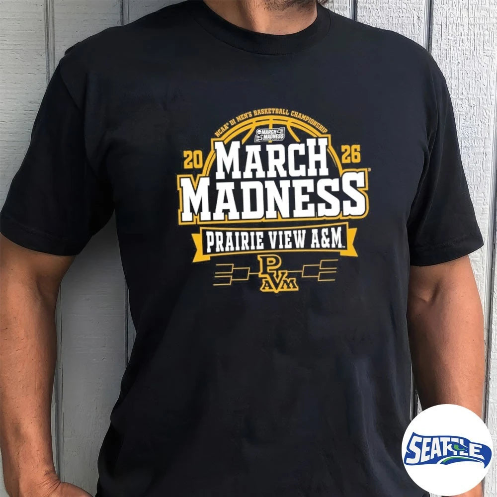 Official Prairie View A&amp;M Panthers 2026 NCAA DI Men’s Basketball March Madness Bound t-shirt