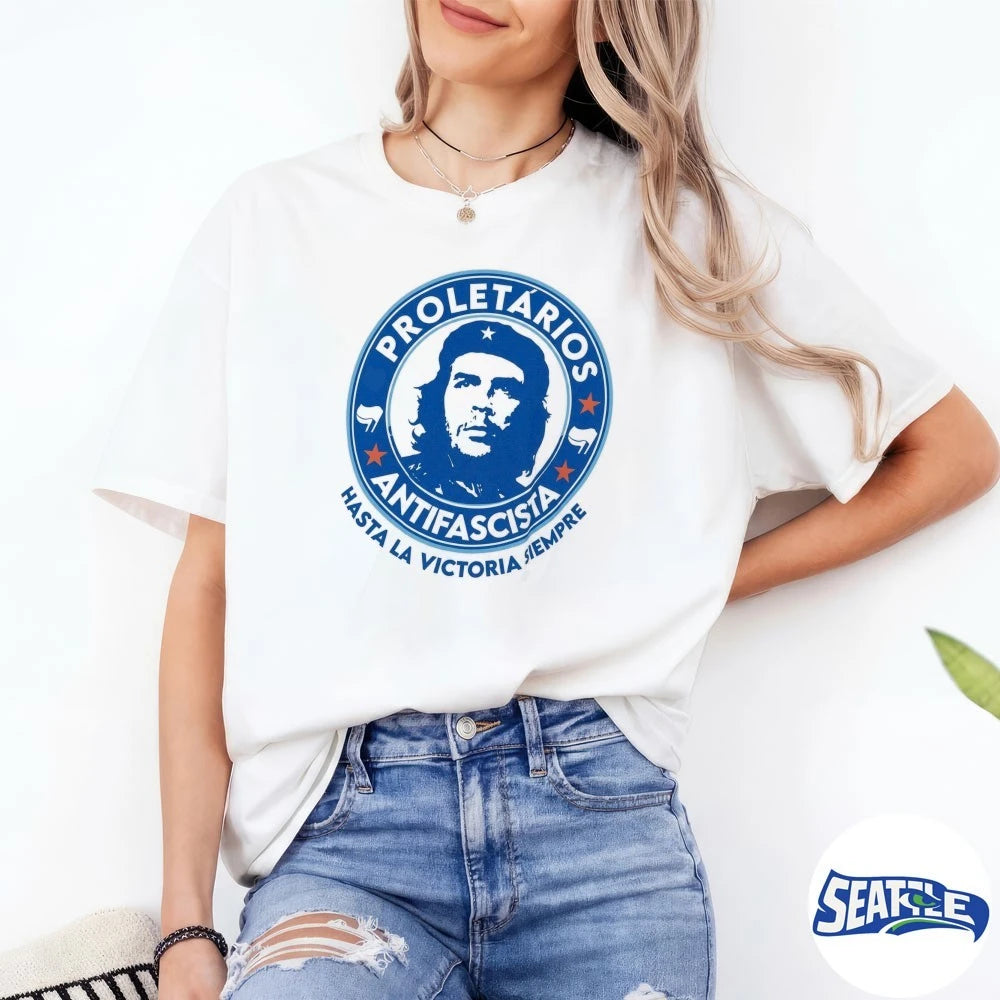 Official Proletários Antifascista Hasta la Victoria Siempre t-shirt
