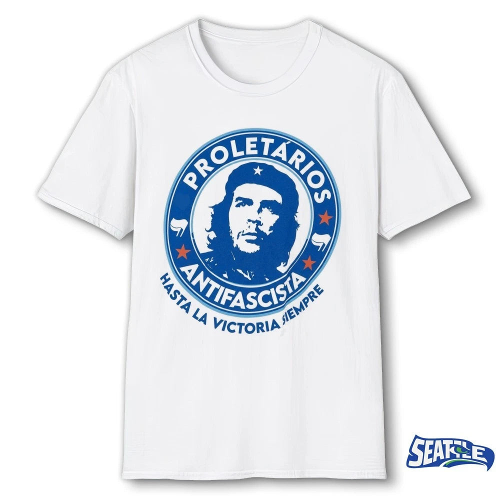Official Proletários Antifascista Hasta la Victoria Siempre t-shirt