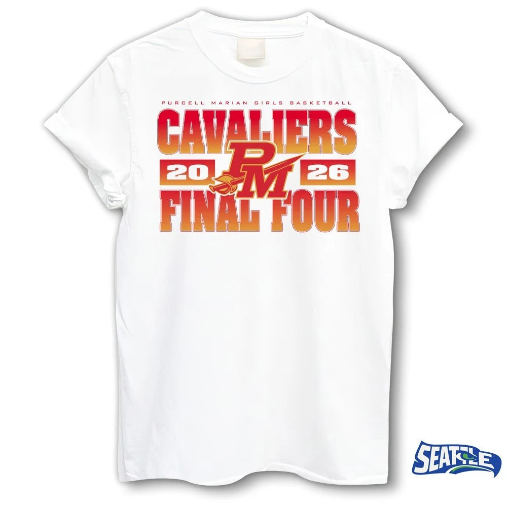Official Purcell Marian Girls Basketball Cavaliers Final Four 2026 t-shirt