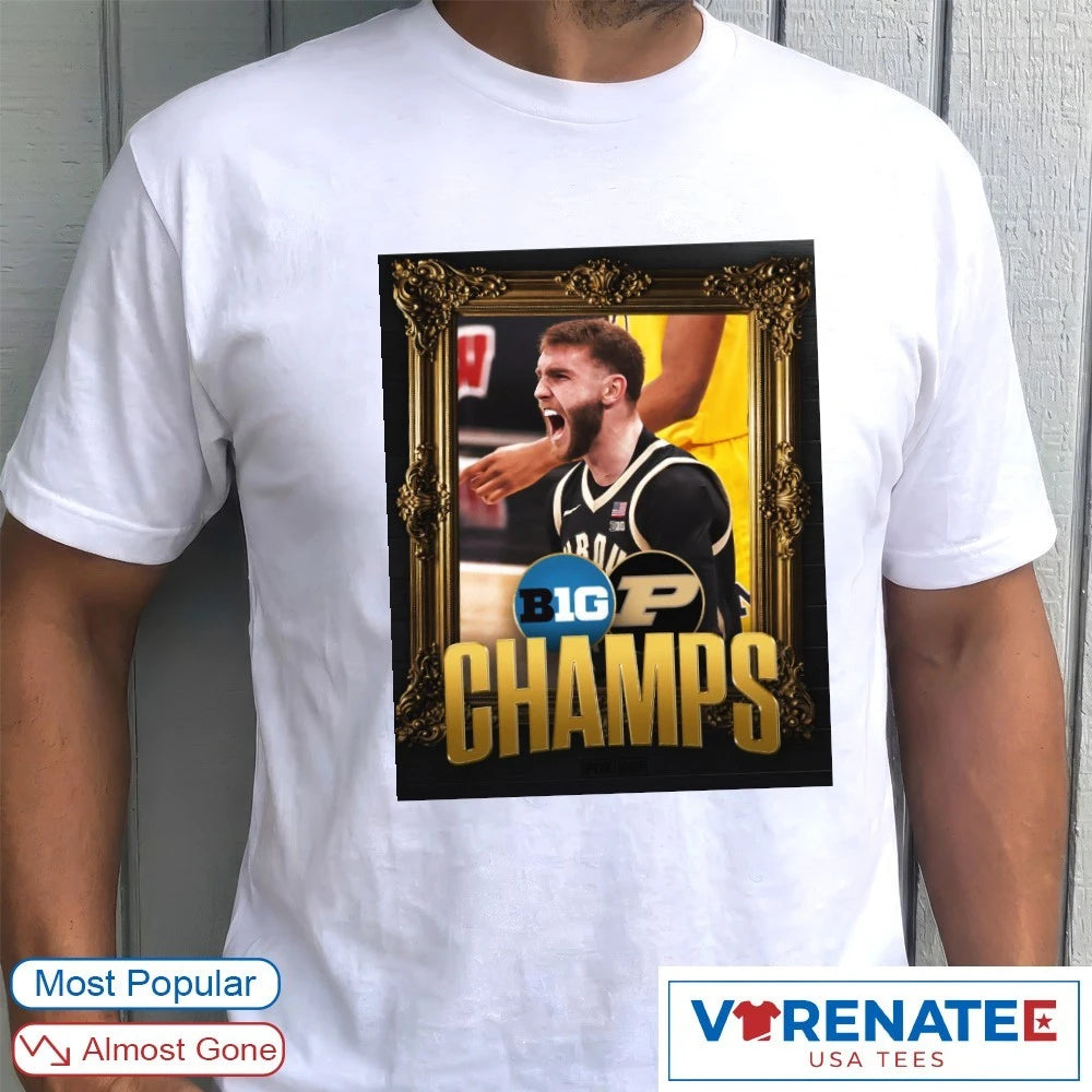 Official Purdue Boilermakers Wins The Big Ten Men’s Basketball Tournament Champions 2026 Poster T-Shirt