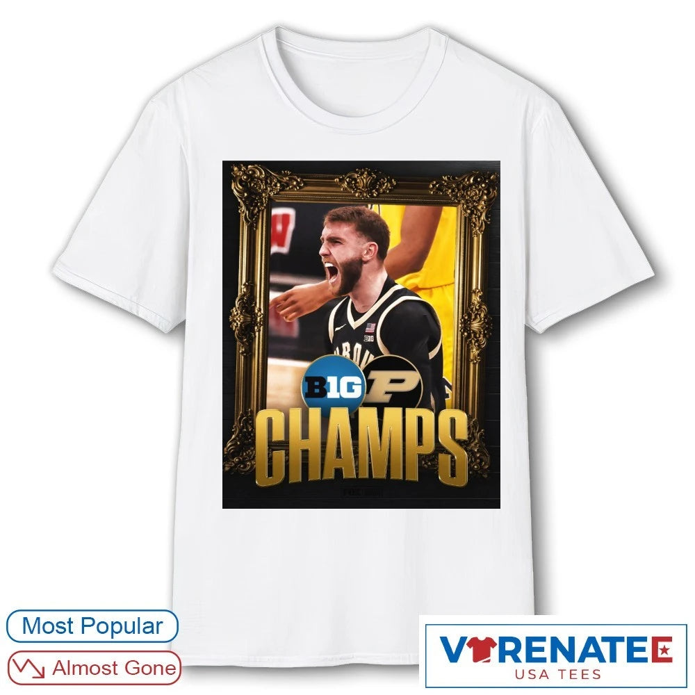 Official Purdue Boilermakers Wins The Big Ten Men’s Basketball Tournament Champions 2026 Poster T-Shirt