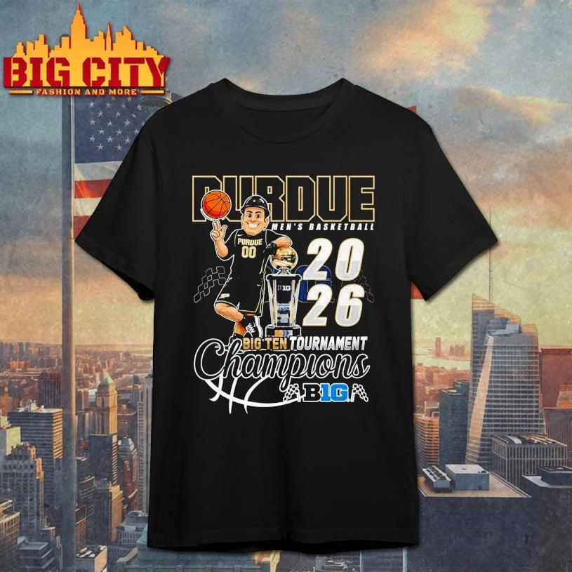 Official Purdue Men’s basketball 2026 big ten tournament champions T-shirt