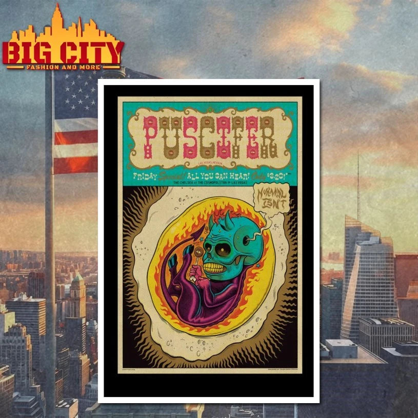 Official PUSCIFER 3.20.2026 Concert Las Vegas Poster T-shirt
