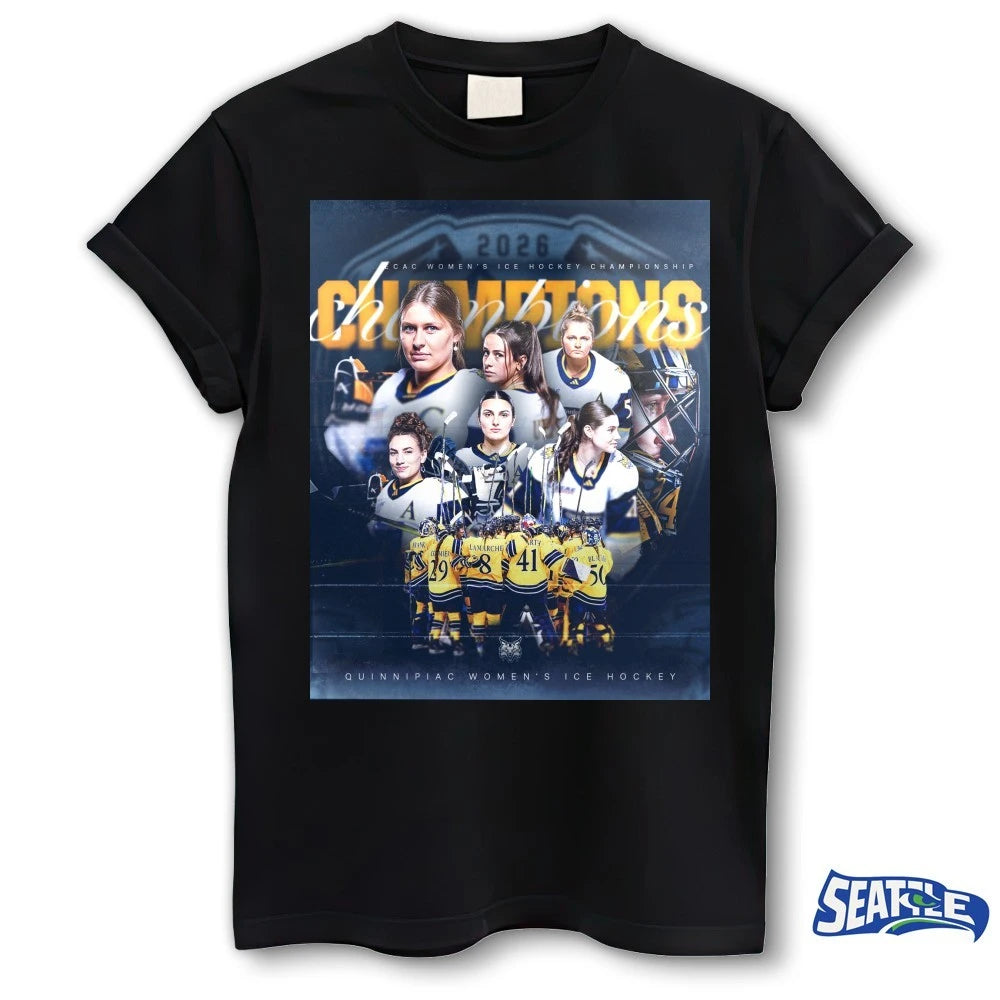 Official Quinnipiac ECAC Women’s Women’s Ice Hockey Championship 2026 Poster t-shirt