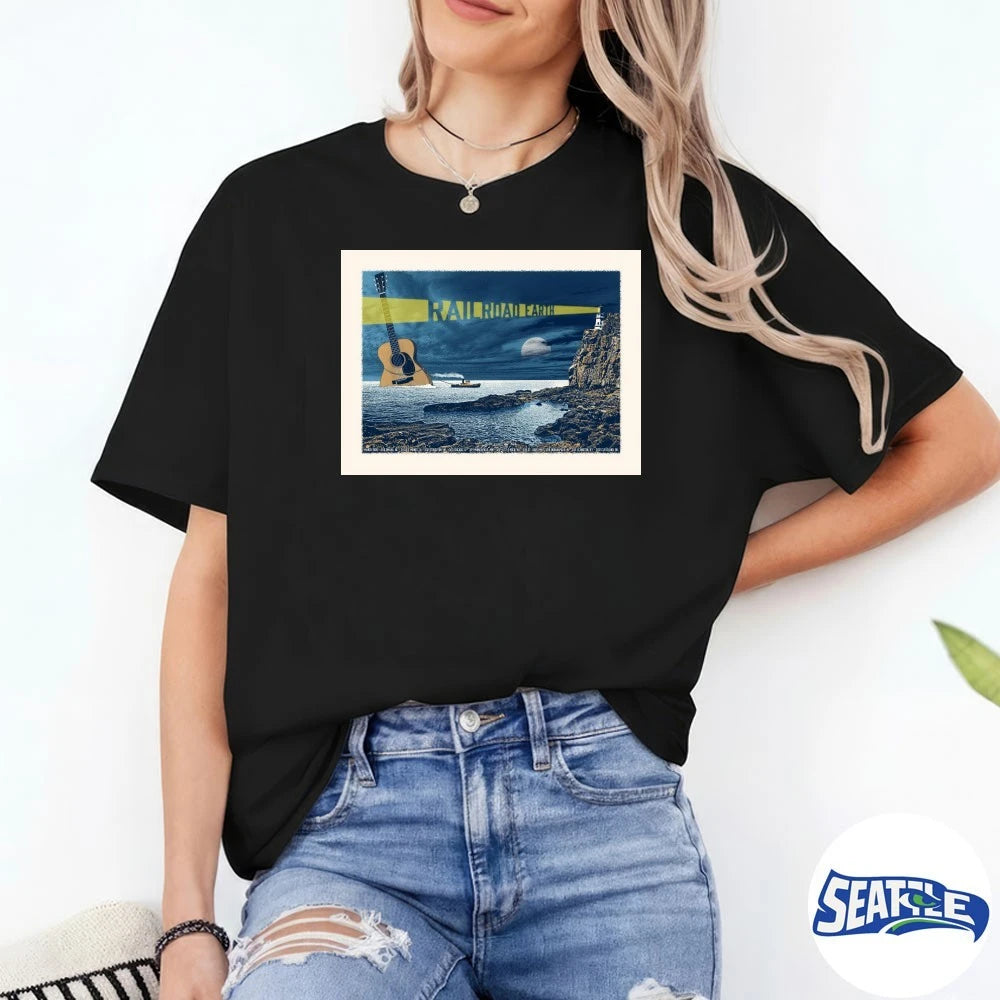 Official Railroad Earth Band March 2026 Tour Poster t-shirt