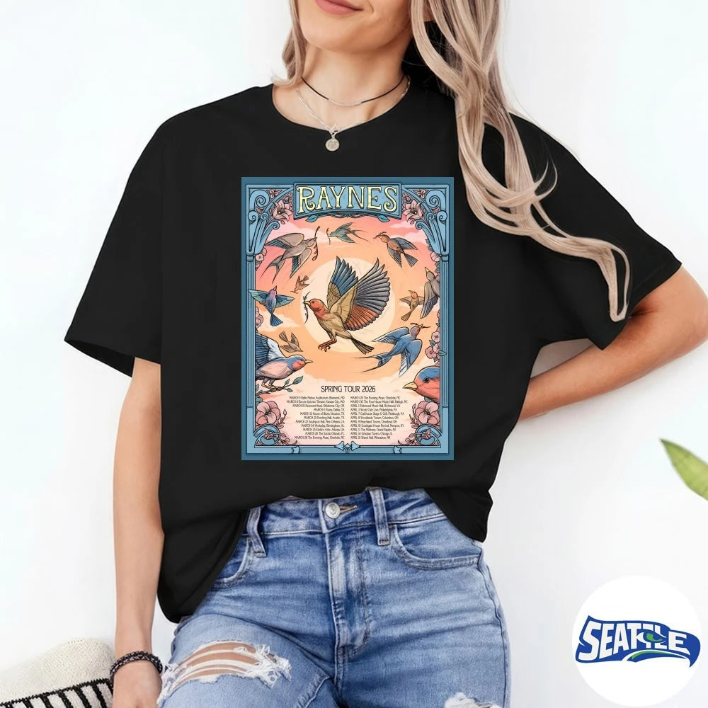Official Raynes Spring Tour March – April 2026 Poster t-shirt