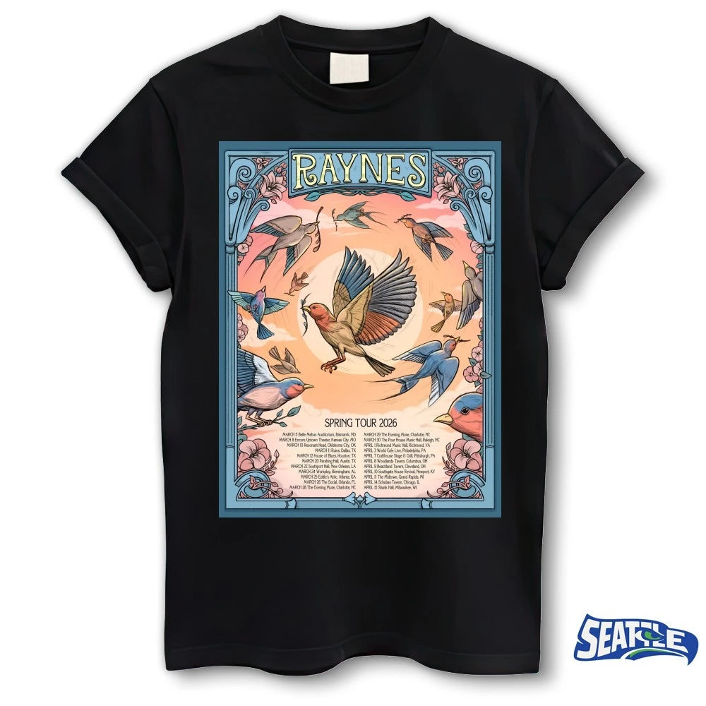 Official Raynes Spring Tour March – April 2026 Poster t-shirt