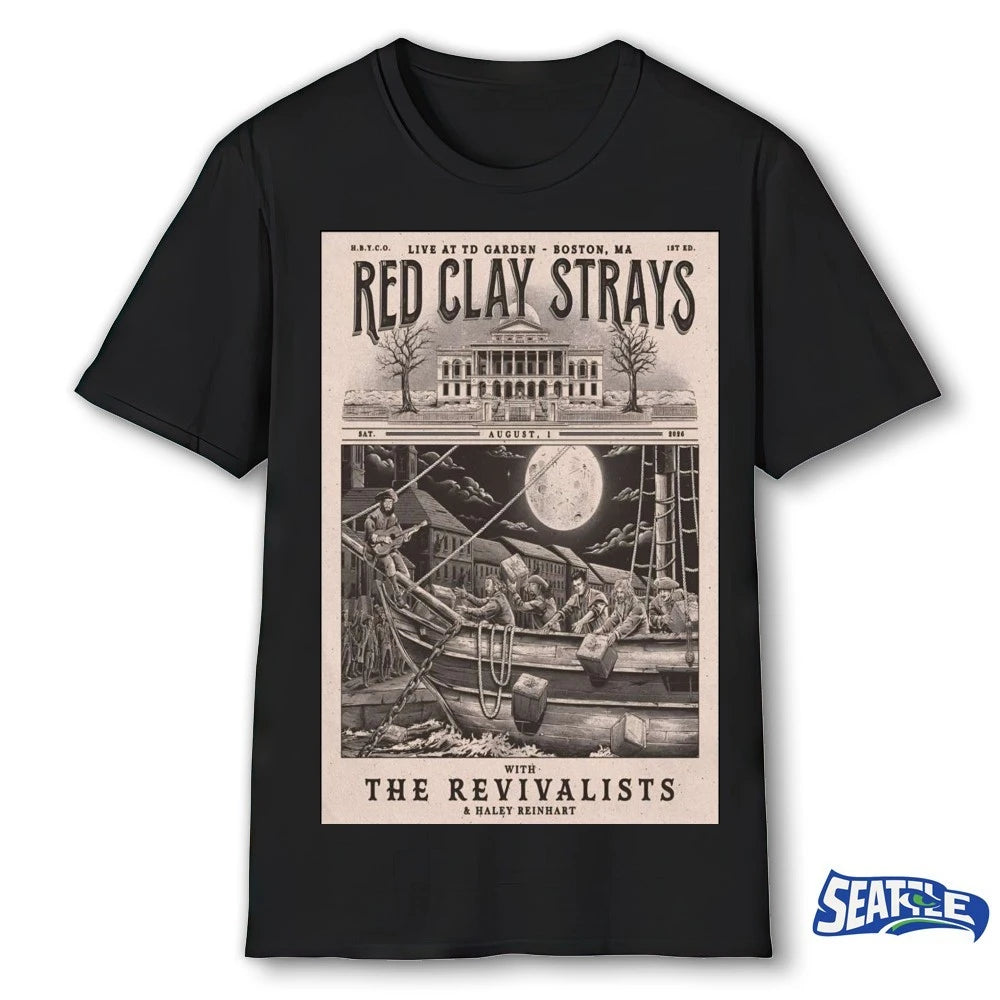 Official Red Clay Strays TD Garden in Boston MA August 1 2026 Poster t-shirt