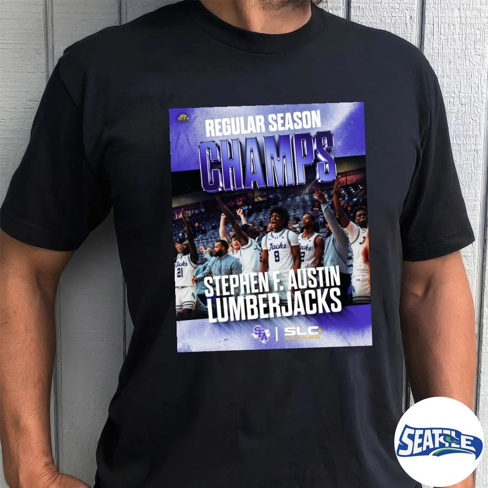 Official Regular Season Champs Stephen F. Austin Lumberjacks Basketball Poster t-shirt