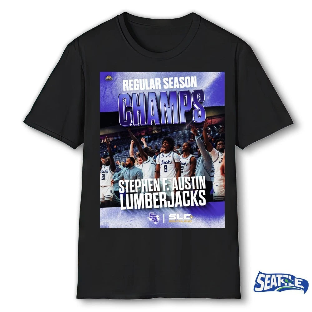 Official Regular Season Champs Stephen F. Austin Lumberjacks Basketball Poster t-shirt