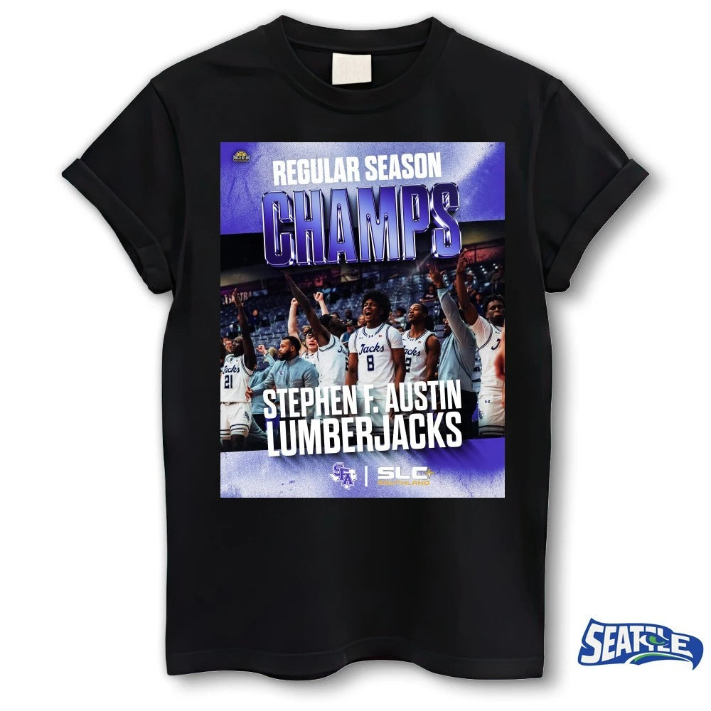Official Regular Season Champs Stephen F. Austin Lumberjacks Basketball Poster t-shirt