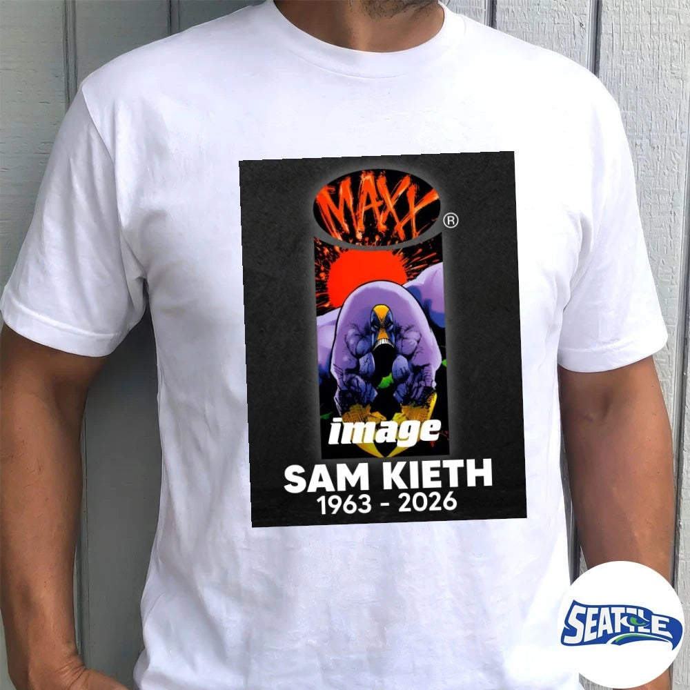 Official Rest In Peace Sam Kieth 1963 – 2026 The Maxx Poster t-shirt