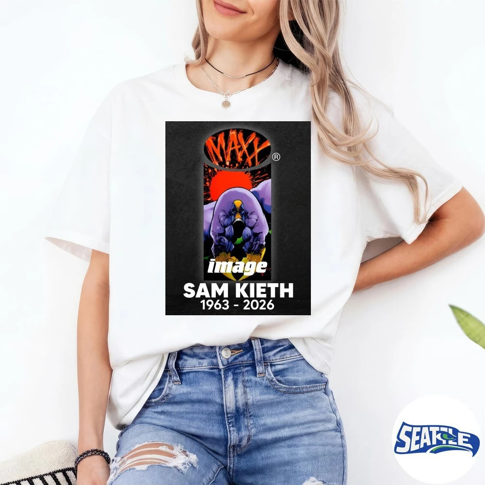 Official Rest In Peace Sam Kieth 1963 – 2026 The Maxx Poster t-shirt