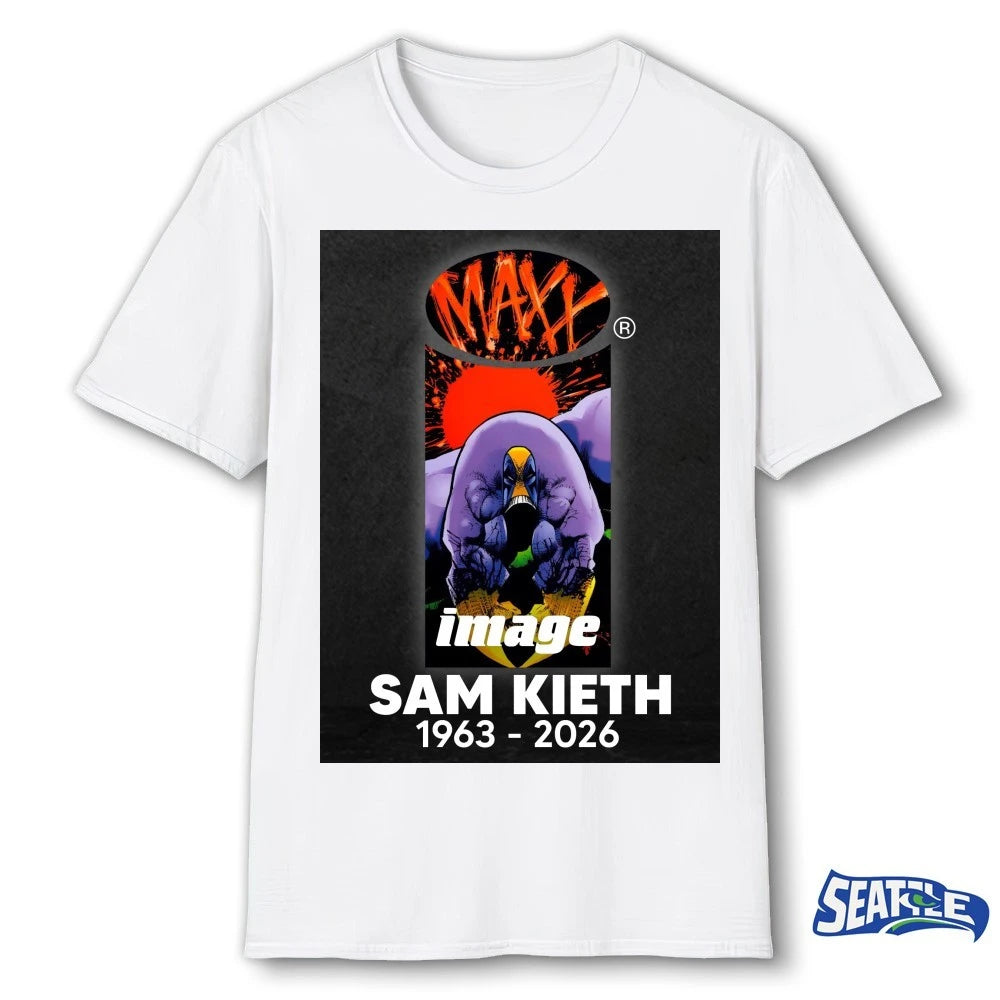Official Rest In Peace Sam Kieth 1963 – 2026 The Maxx Poster t-shirt