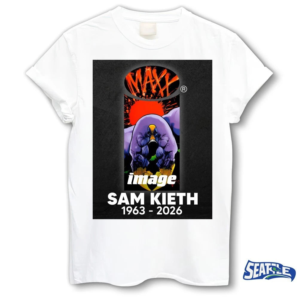 Official Rest In Peace Sam Kieth 1963 – 2026 The Maxx Poster t-shirt