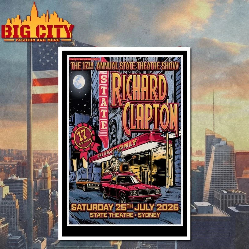 Official Richard Clapton Sydney AUS 7-25-2026 Poster T-shirt