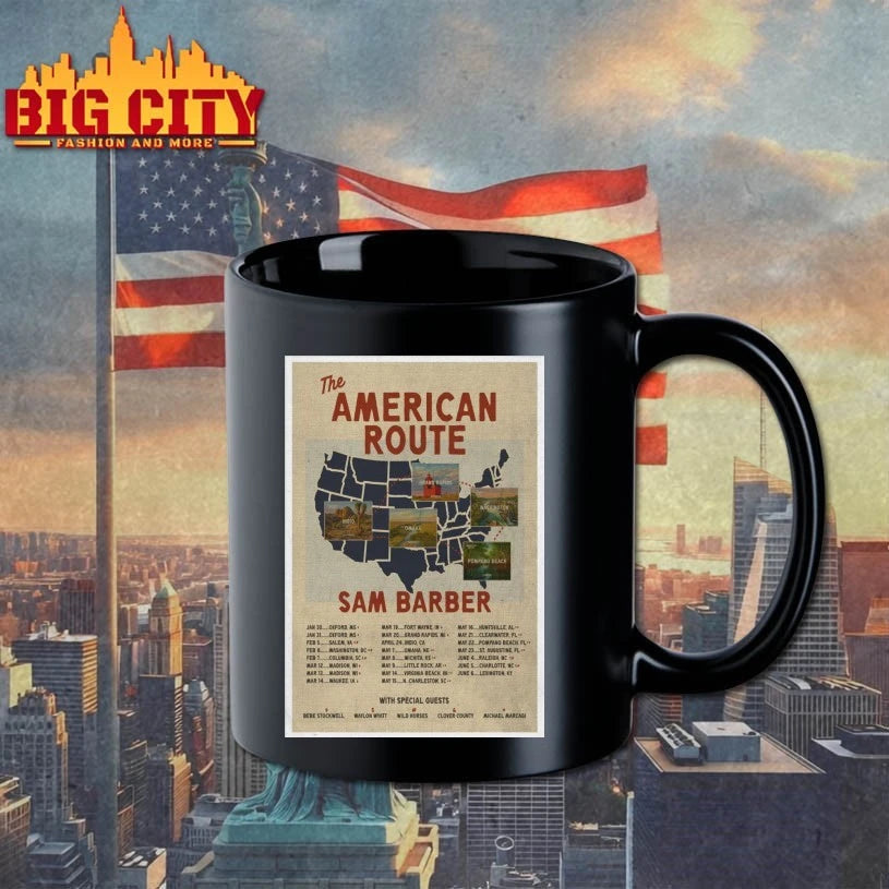 Official Sam Barber Taking The American Route 2026 Poster T-shirt