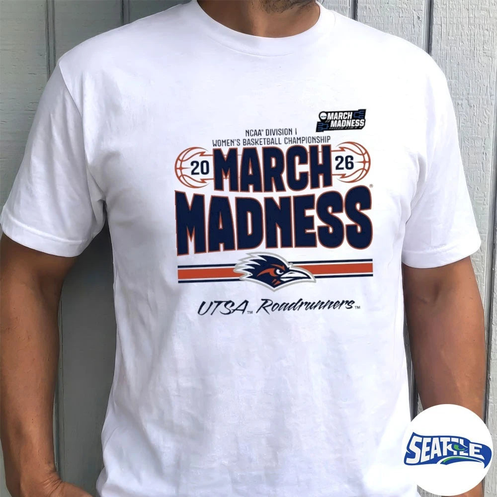 Official San Antonio Women’s Basketball 2026 March Madness Bound UTSA Roadrunners t-shirt