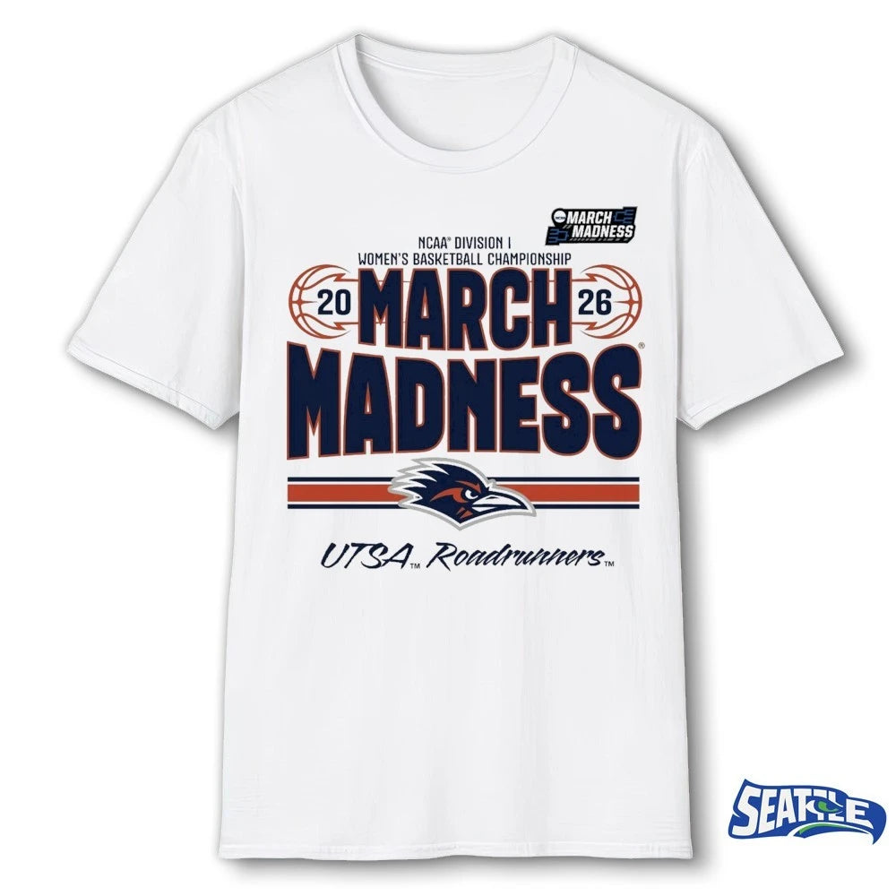 Official San Antonio Women’s Basketball 2026 March Madness Bound UTSA Roadrunners t-shirt