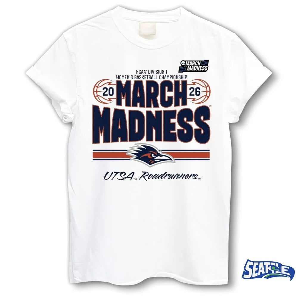 Official San Antonio Women’s Basketball 2026 March Madness Bound UTSA Roadrunners t-shirt