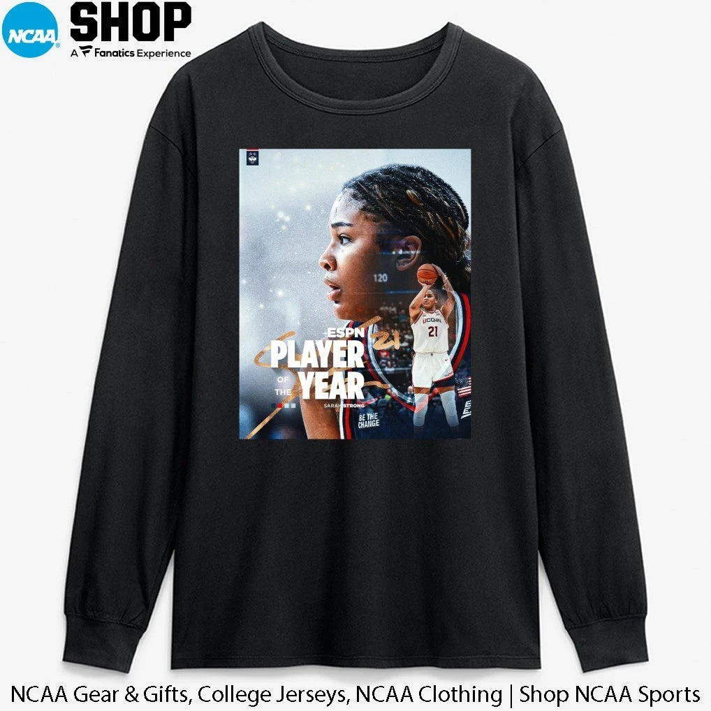 Official Sarah Strong Has Been Named Espn National Player Of The Year 2026 Vintage T-Shirt