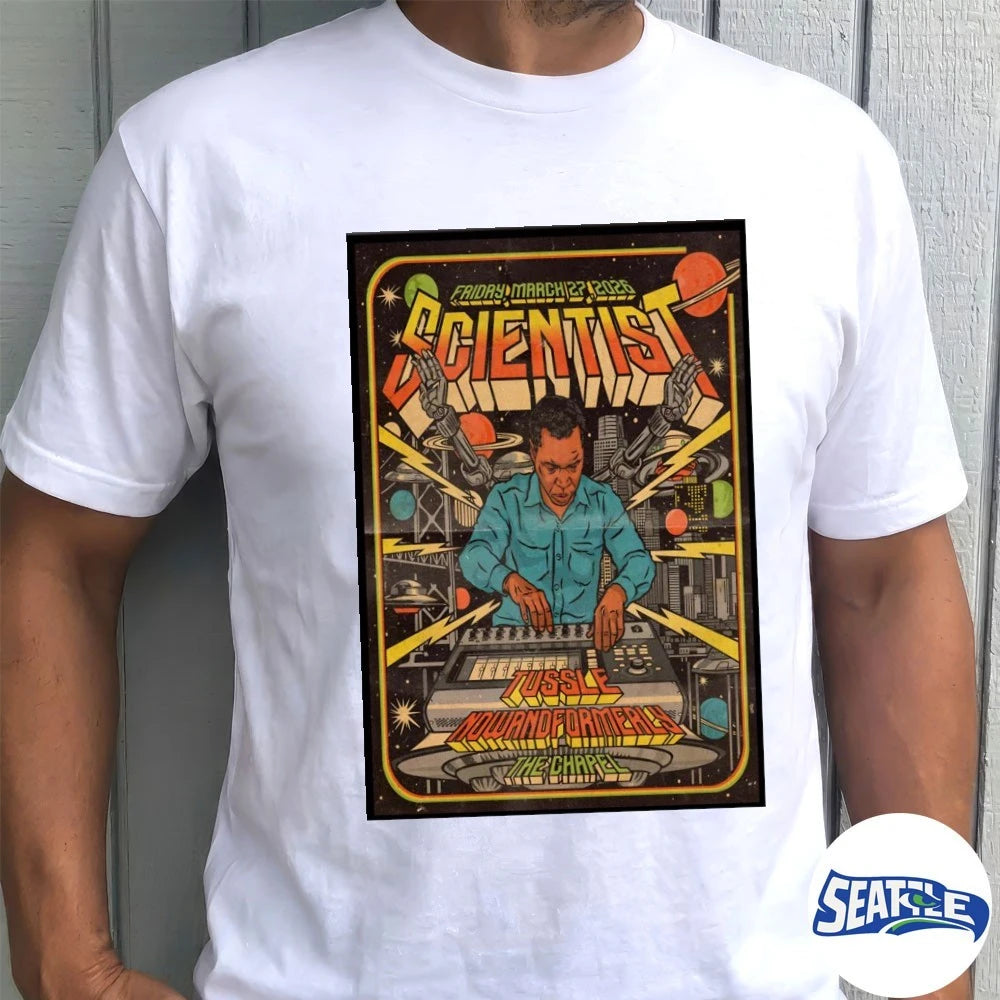 Official SCiENTiST Tussle Nowand Formerly The Chapel In San Francisco CA March 27 2026 Poster t-shirt
