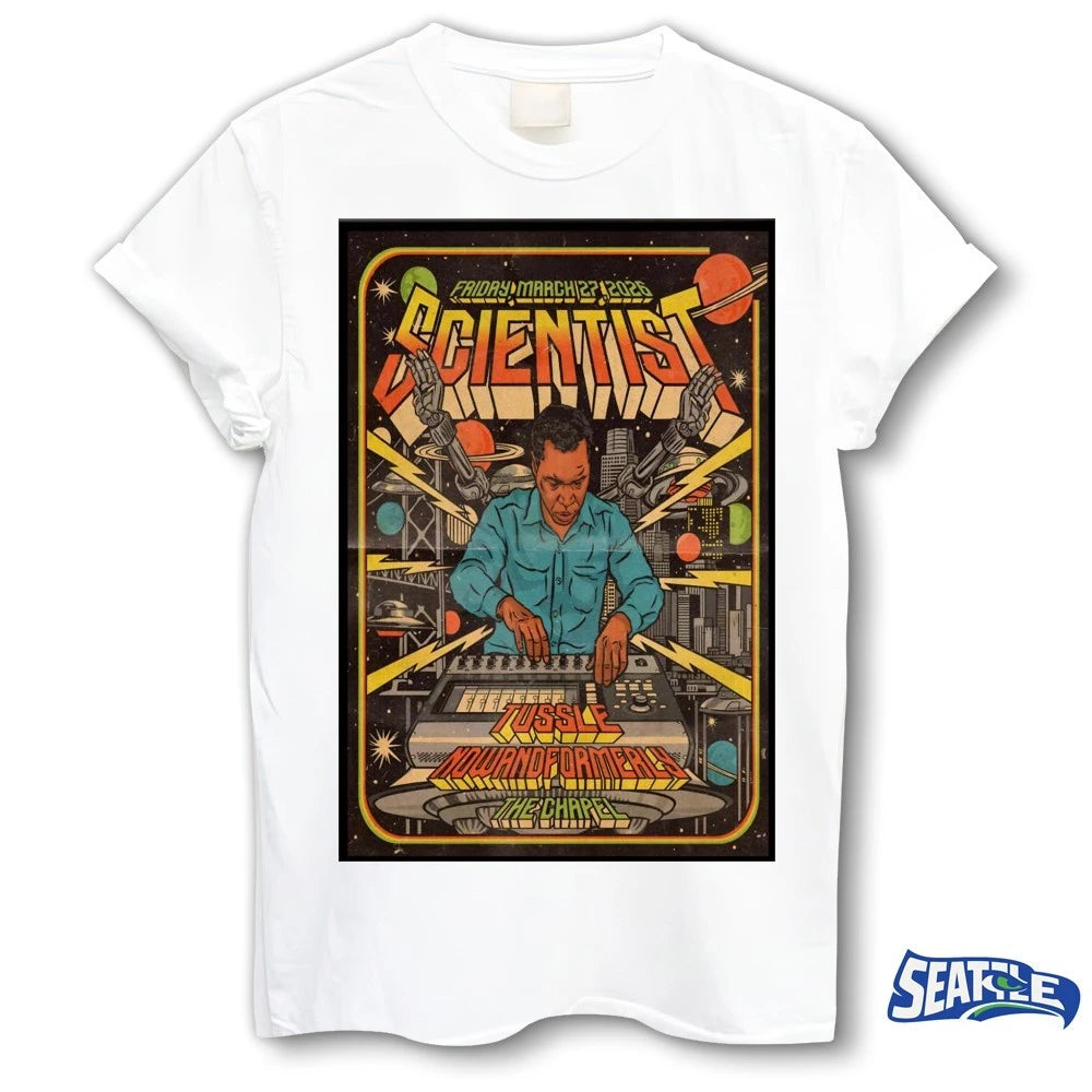 Official SCiENTiST Tussle Nowand Formerly The Chapel In San Francisco CA March 27 2026 Poster t-shirt