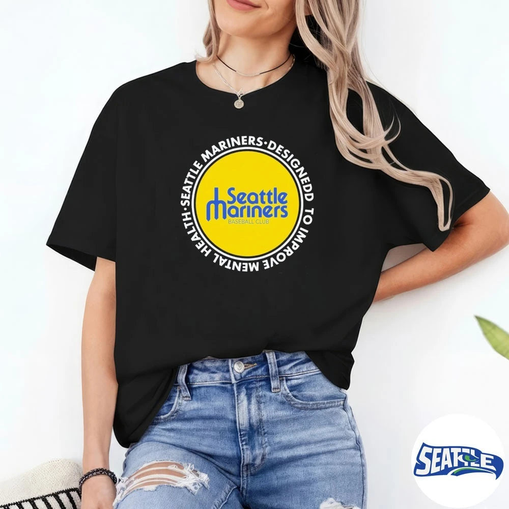 Official Seattle Mariners Baseball Club Designed To Improve Mental Health t-shirt