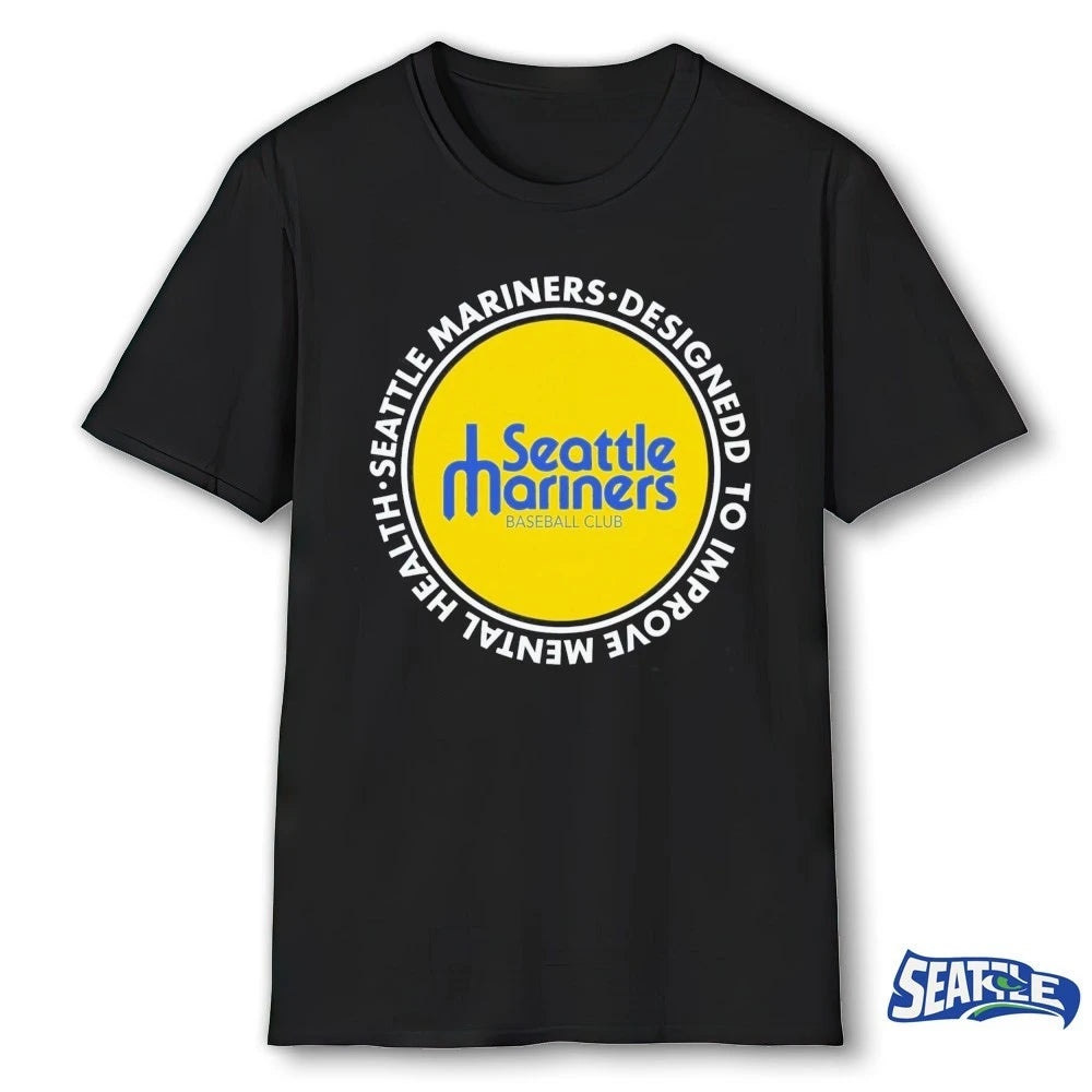 Official Seattle Mariners Baseball Club Designed To Improve Mental Health t-shirt