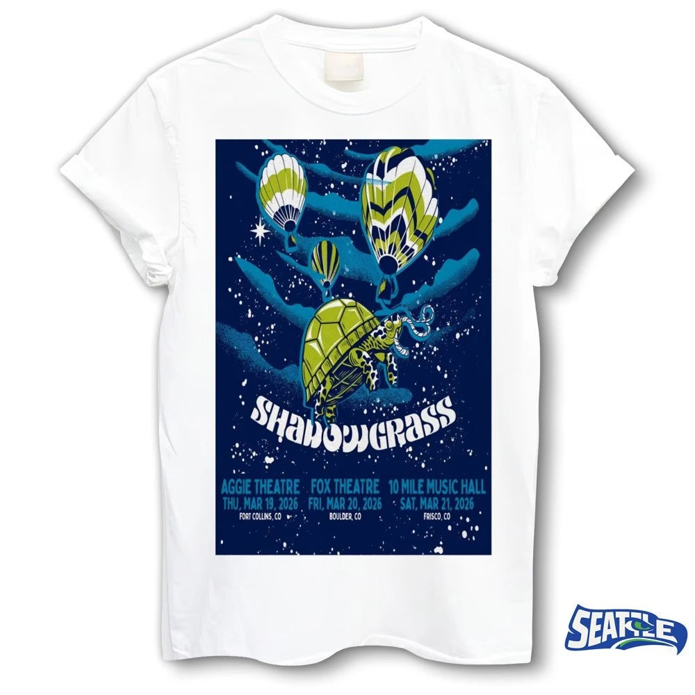 Official Shadowgrass Boulder CO March 20 2026 Fox Theatre Poster t-shirt