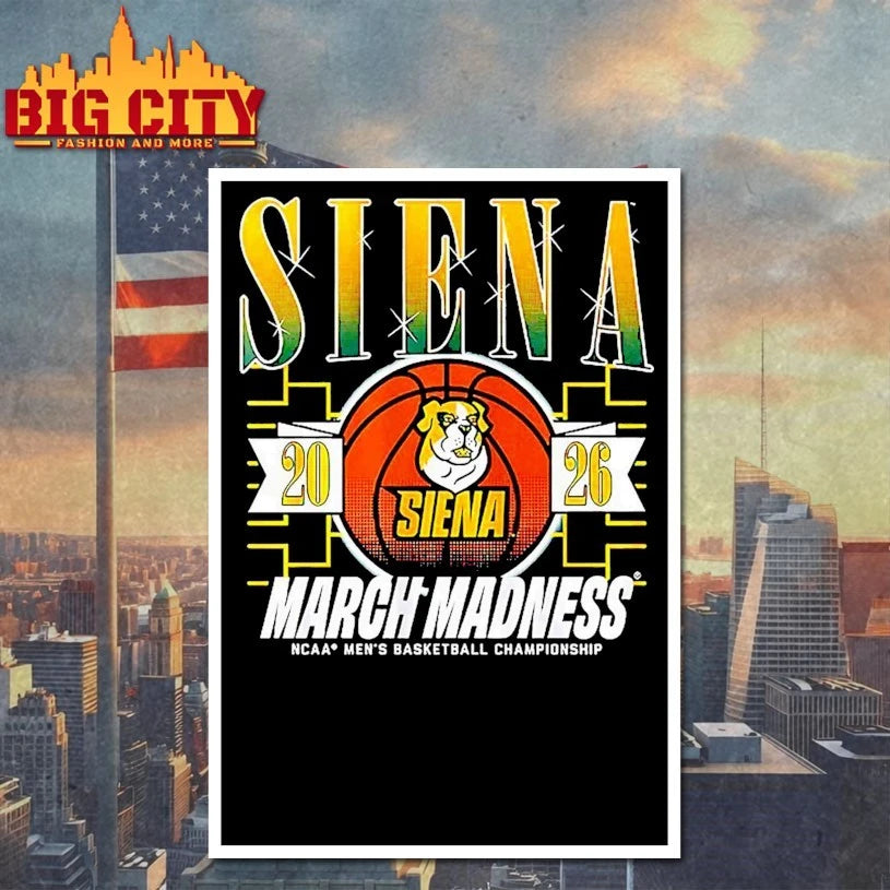 Official Siena Saints 2026 March Madness NCAA men’s basketball championship T-shirt