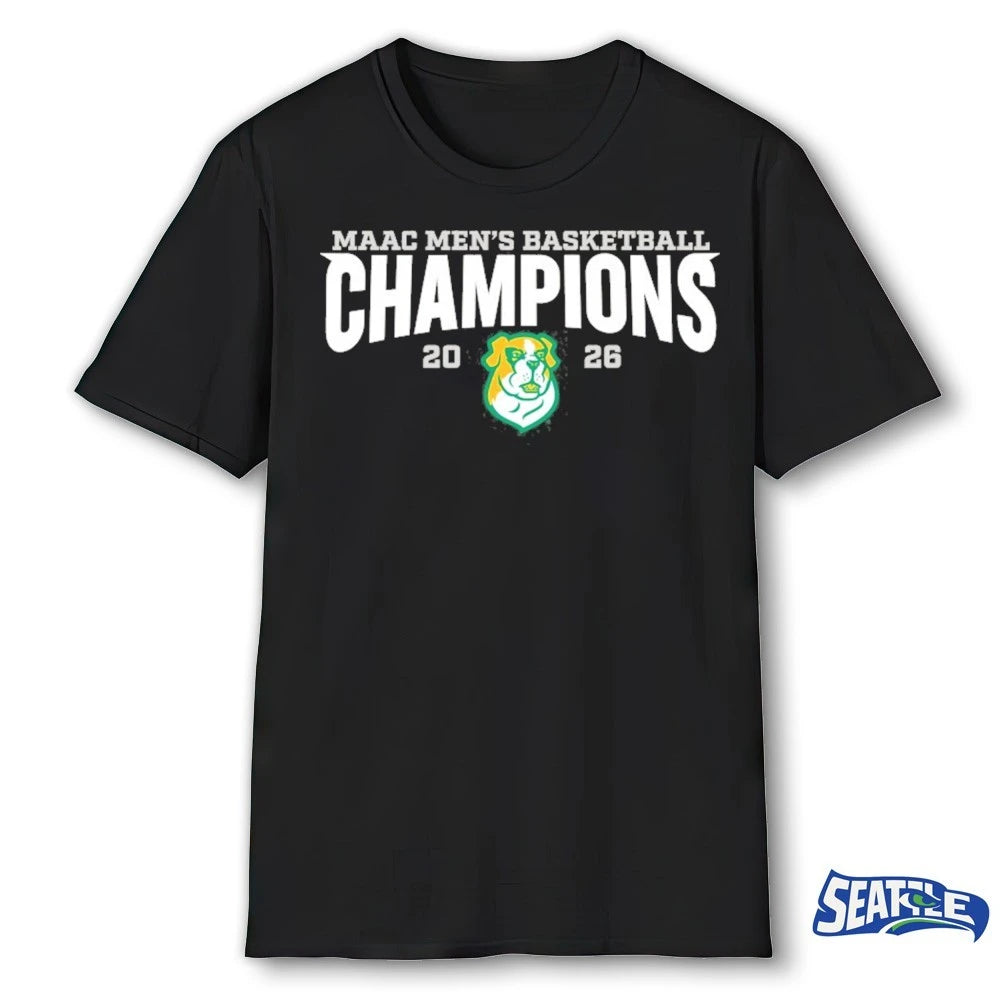 Official Siena Saints University 2026 MAAC Men’s Basketball Champions t-shirt