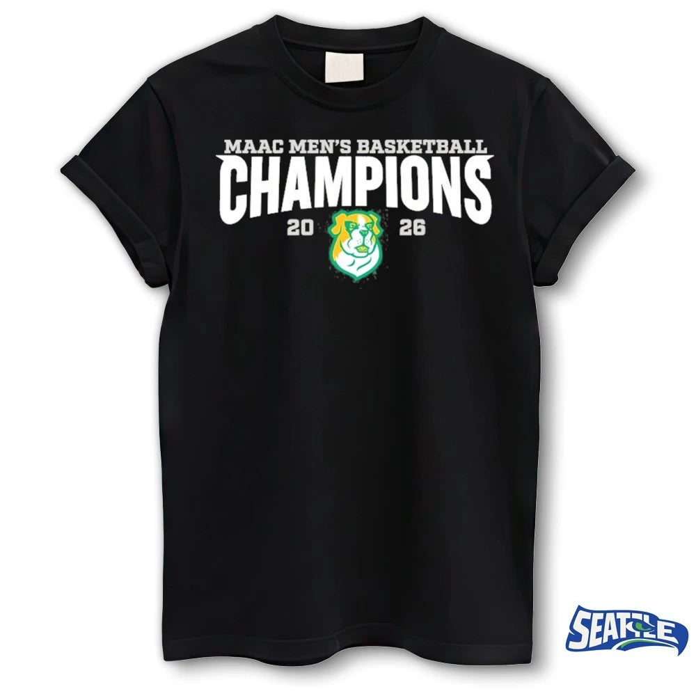 Official Siena Saints University 2026 MAAC Men’s Basketball Champions t-shirt