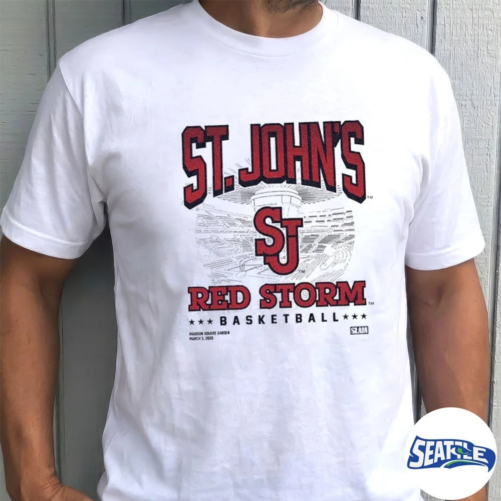 Official SLAM Night at Madison Square Garden X St John’s Red Storm Basketball On March 3 2026 t-shirt