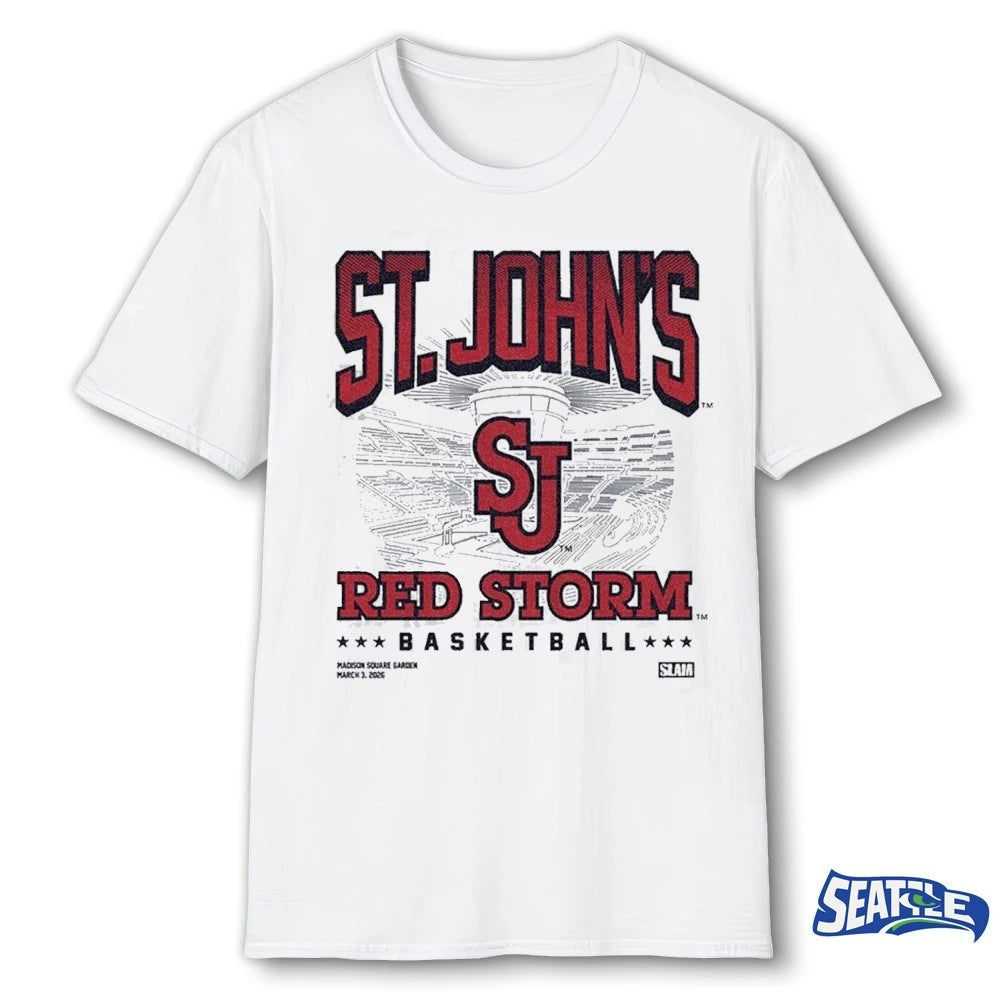 Official SLAM Night at Madison Square Garden X St John’s Red Storm Basketball On March 3 2026 t-shirt