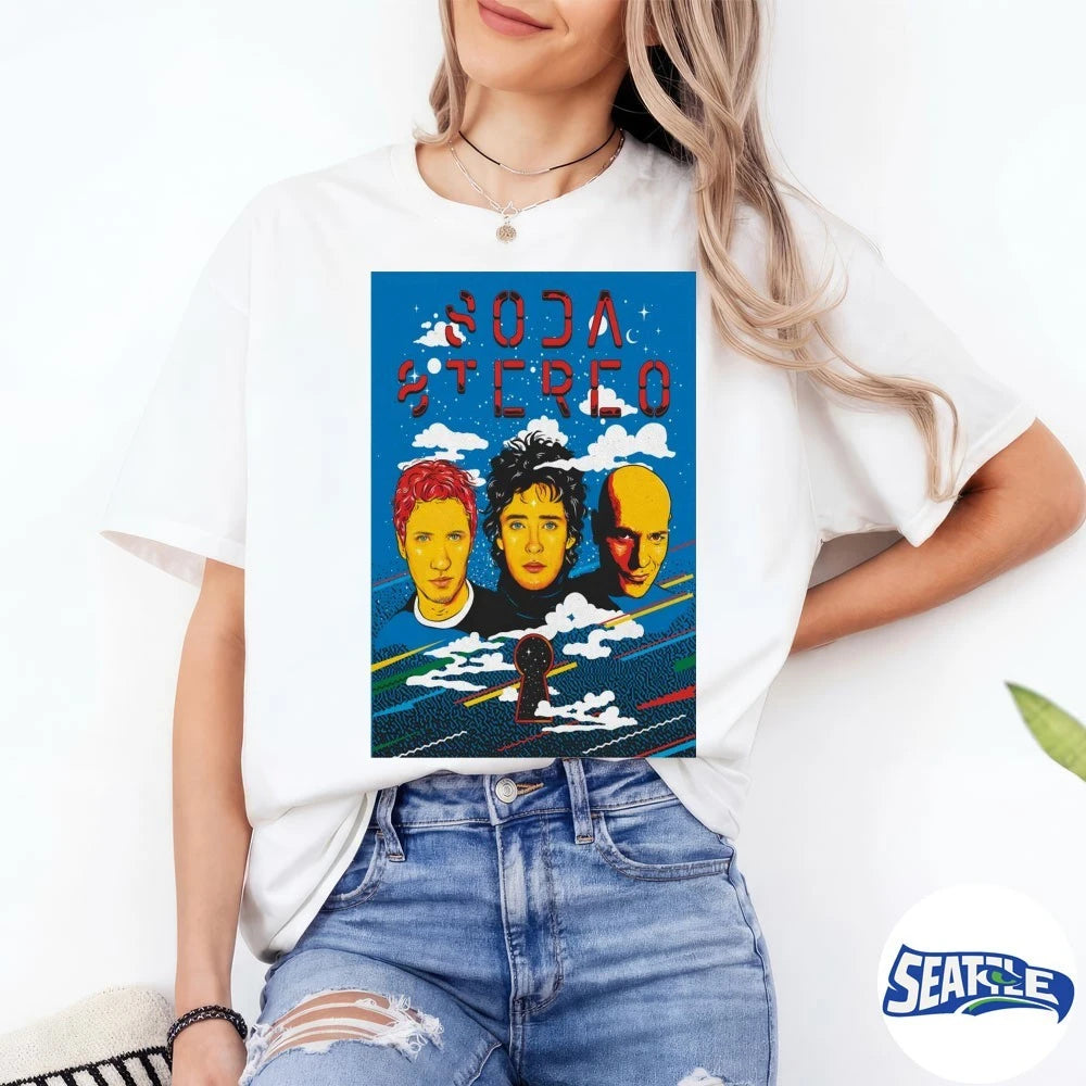 Official Soda Stereo 2026 Concert Shirt Ecos Tour Latin Rock Argentina Music Fan Vintage t-shirt