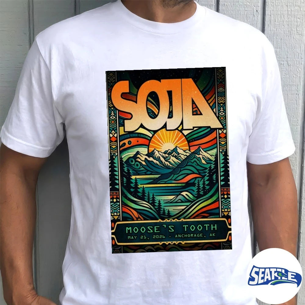 Official Soja May 21 2026 Moose’s Tooth Anchorage AK Poster t-shirt