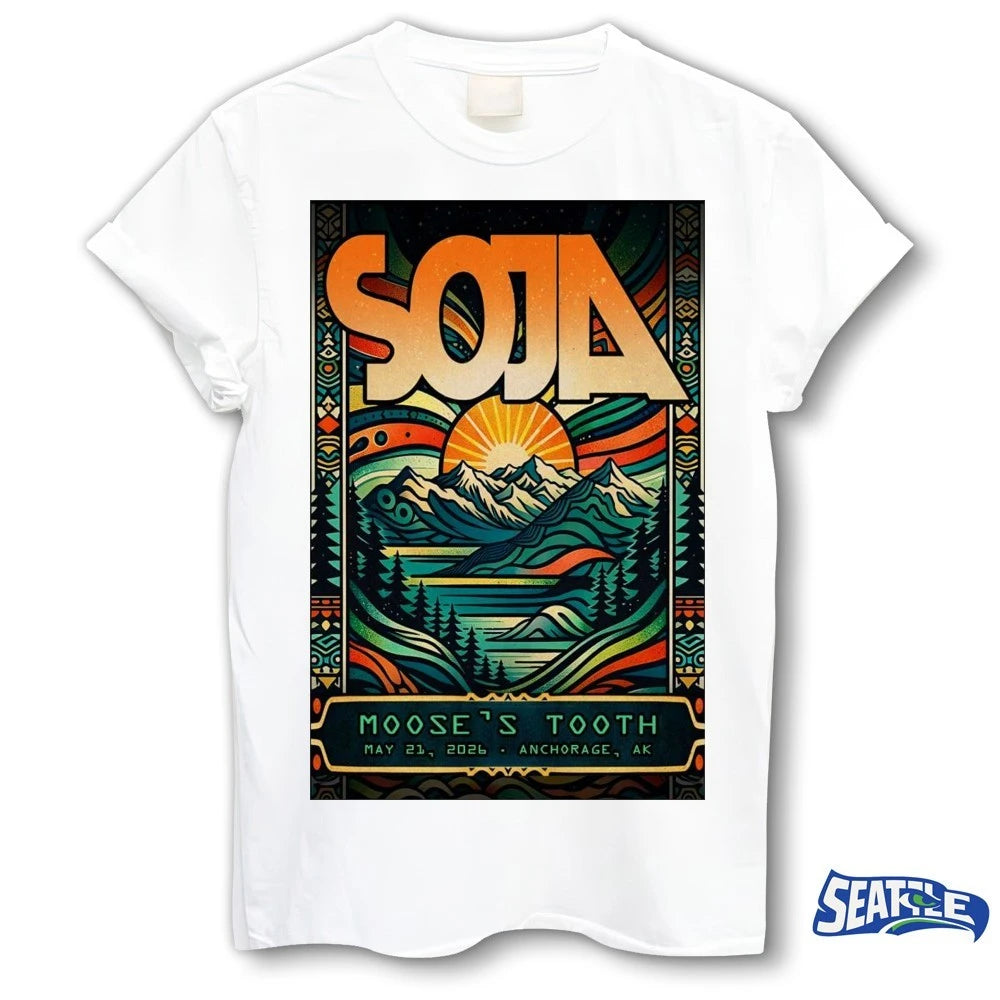 Official Soja May 21 2026 Moose’s Tooth Anchorage AK Poster t-shirt